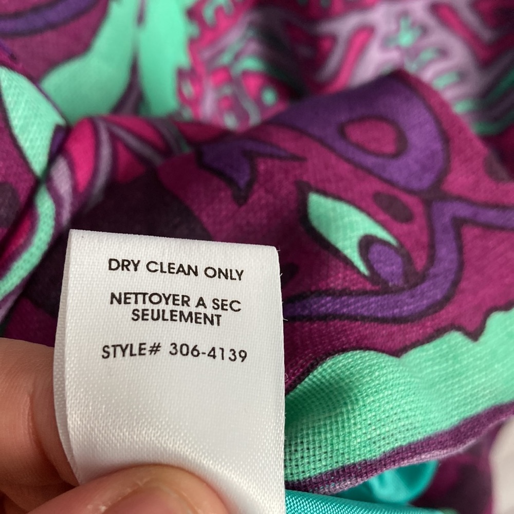 Nanette Lepore V Neck Silk & Linen Dress - Picture 10 of 10